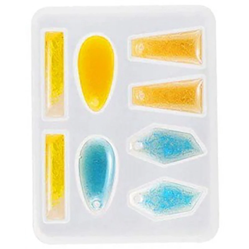 DIY Crystal Epoxy Jewelry Mold Set Handmade Epoxy Resin Jewelry Necklace Pendant Making Silicone Tools
DIY Crystal Epoxy Jewelry Mold Set Handmade Epoxy Resin Jewelry Necklace Pendant Making Silicone Tools