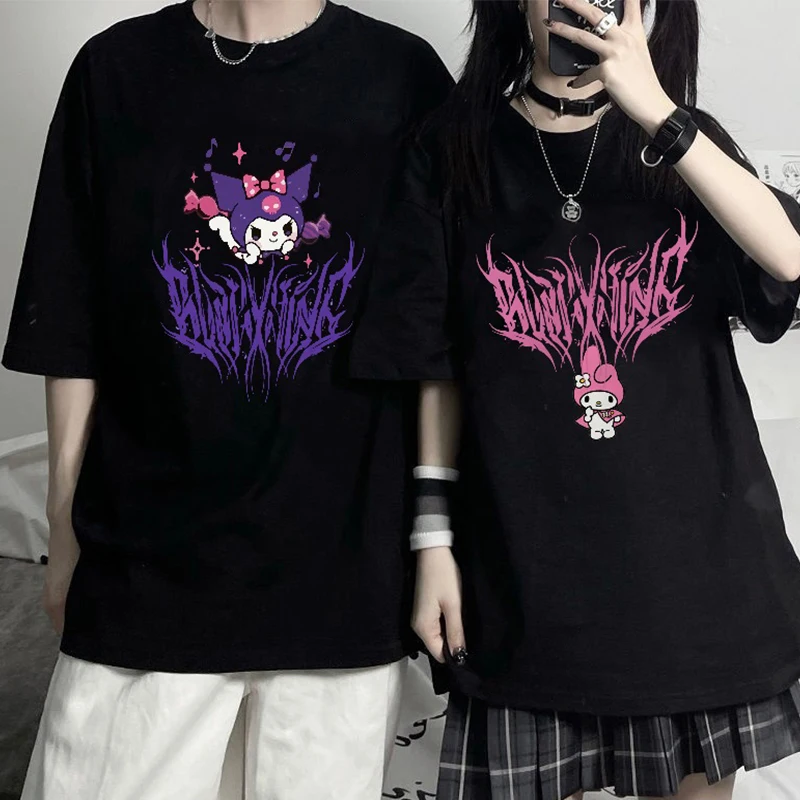 Cute Tops Short Sleeve T-shirts For Girls Summer Streetwear Harajuku Cartoon Gothic Rabbit Women T-shirt Couples Clothes Top
Cute Tops Short Sleeve T-shirts For Girls Summer Streetwear Harajuku Cartoon Gothic Rabbit Women T-shirt Couples Clothes Top
