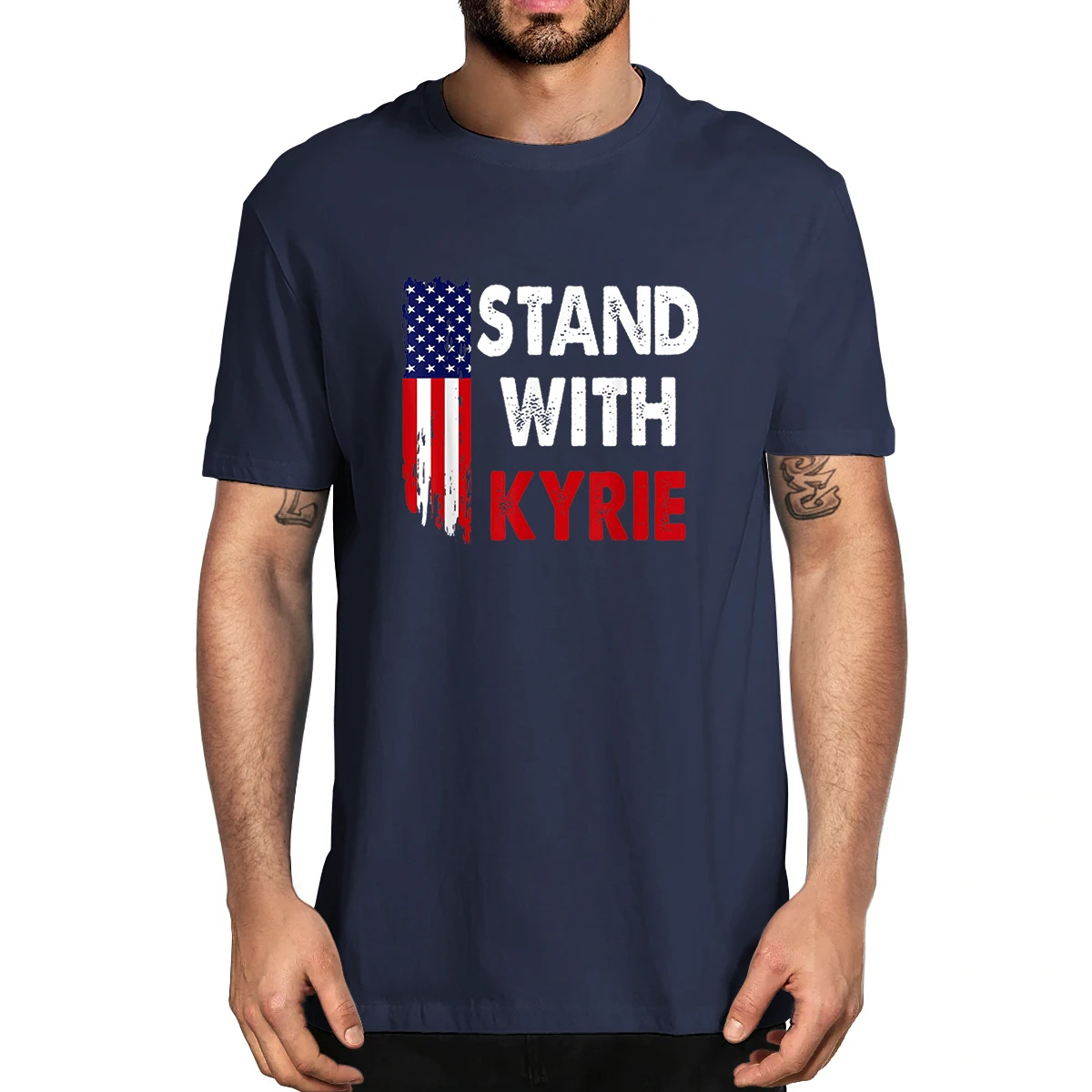 100% Cotton Stand with Kyrie Flag Graphic Summer Men's Novelty T-Shirt Women Casual Streetwear Harajuku Oversize Tee EU Size
100% Cotton Stand with Kyrie Flag Graphic Summer Men's Novelty T-Shirt Women Casual Streetwear Harajuku Oversize Tee EU Size