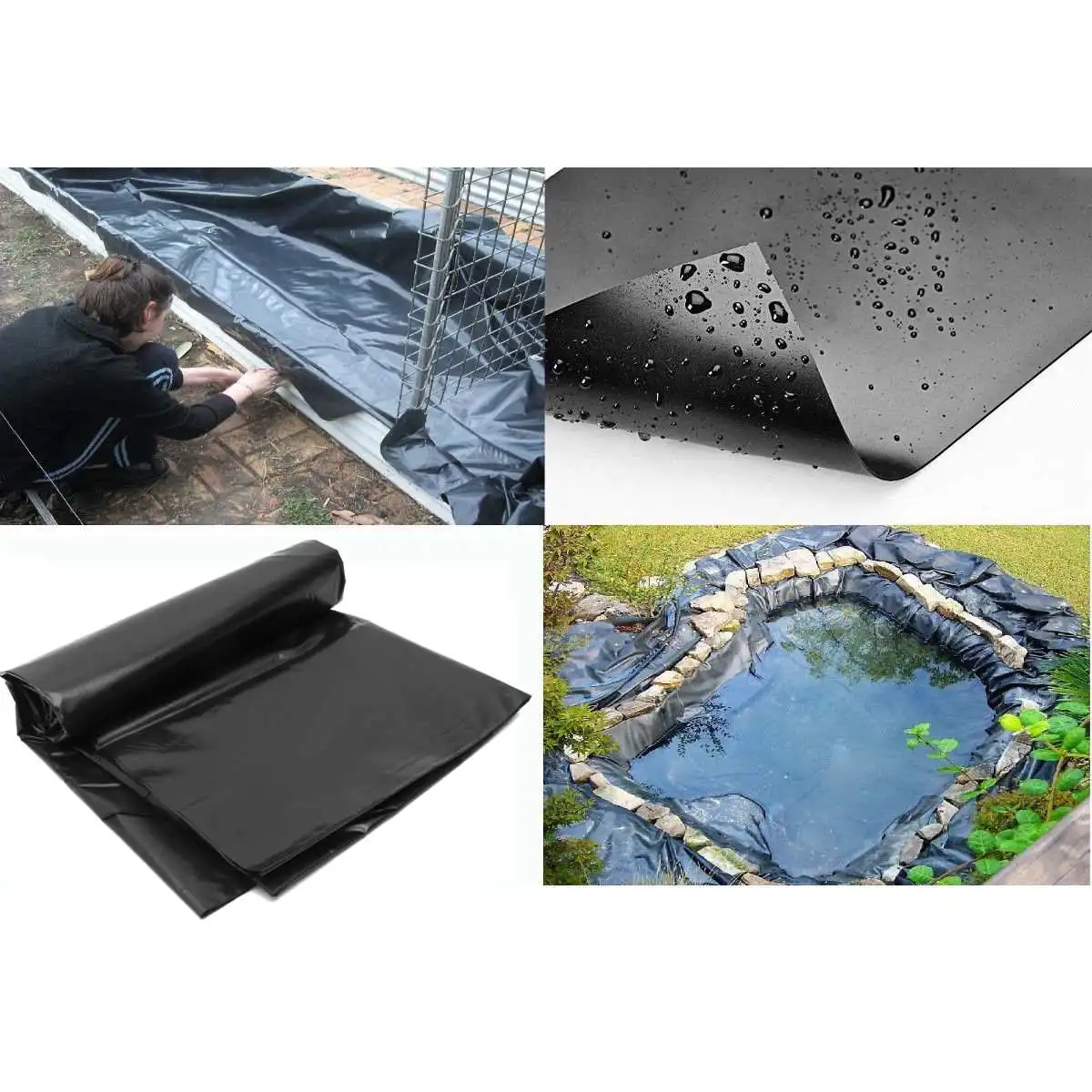 3X4M Black Fish Pond Liner Cloth Home Garden Pool Reinforced HDPE Heavy Landscaping Pool Pond Waterproof Liner Cloth New
3X4M Black Fish Pond Liner Cloth Home Garden Pool Reinforced HDPE Heavy Landscaping Pool Pond Waterproof Liner Cloth New