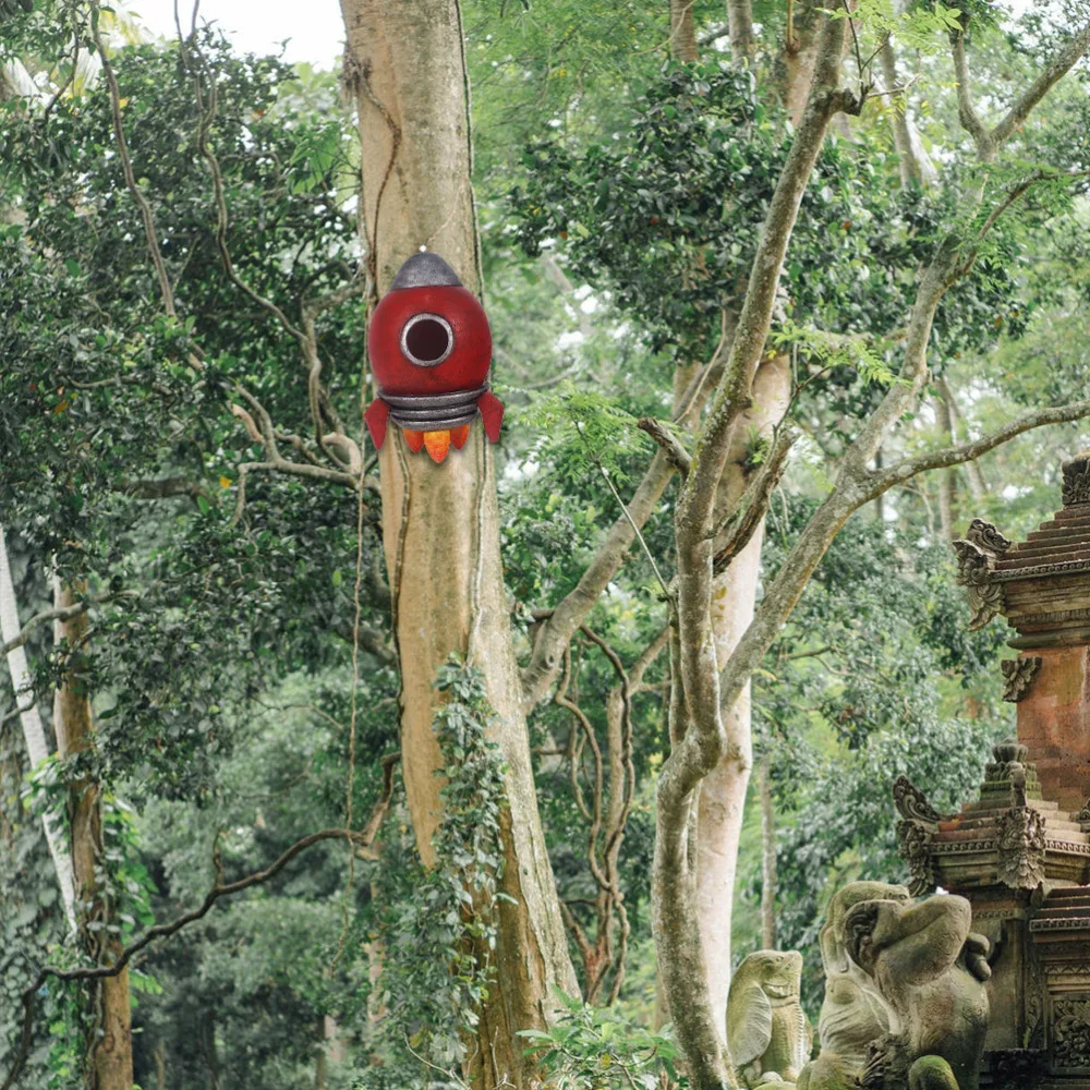 Space Shuttle Shape Hanging Bird Feeder Bird Food Container Feeder Tree Decor
Space Shuttle Shape Hanging Bird Feeder Bird Food Container Feeder Tree Decor