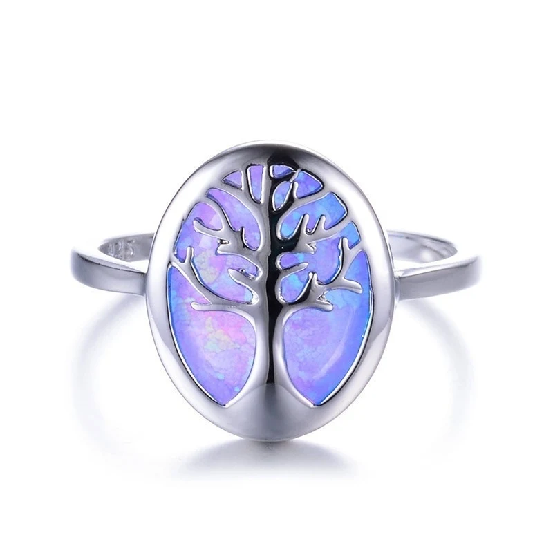 Europe and the United States new trend tree of life oval ring Personalized fashion blue and white women's ring gift wholesale
Europe and the United States new trend tree of life oval ring Personalized fashion blue and white women's ring gift wholesale
