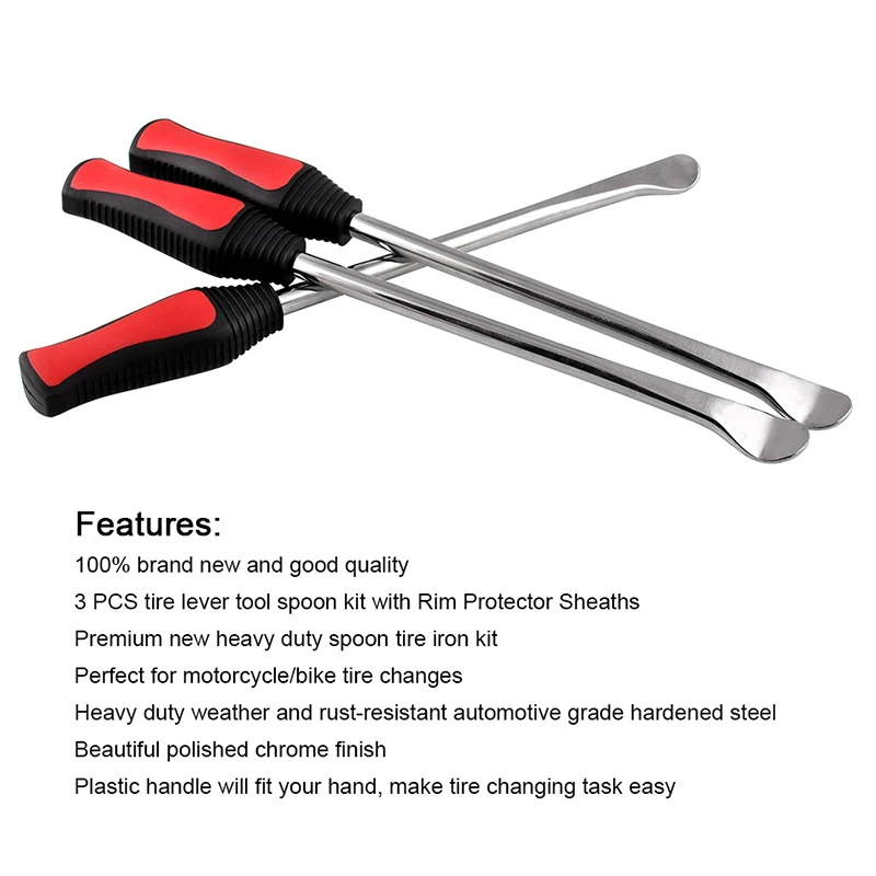 Tire Spoons Lever Iron Tool Kit Motorcycle Bike Professional Tire Change Kit with Bag Durable CSL88
Tire Spoons Lever Iron Tool Kit Motorcycle Bike Professional Tire Change Kit with Bag Durable CSL88