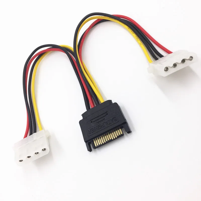 SATA Revolution To IDE Power Cord SATA15pin Male Head One Point Two Serial Port To Dual 4pin Female Sata To IDE
SATA Revolution To IDE Power Cord SATA15pin Male Head One Point Two Serial Port To Dual 4pin Female Sata To IDE