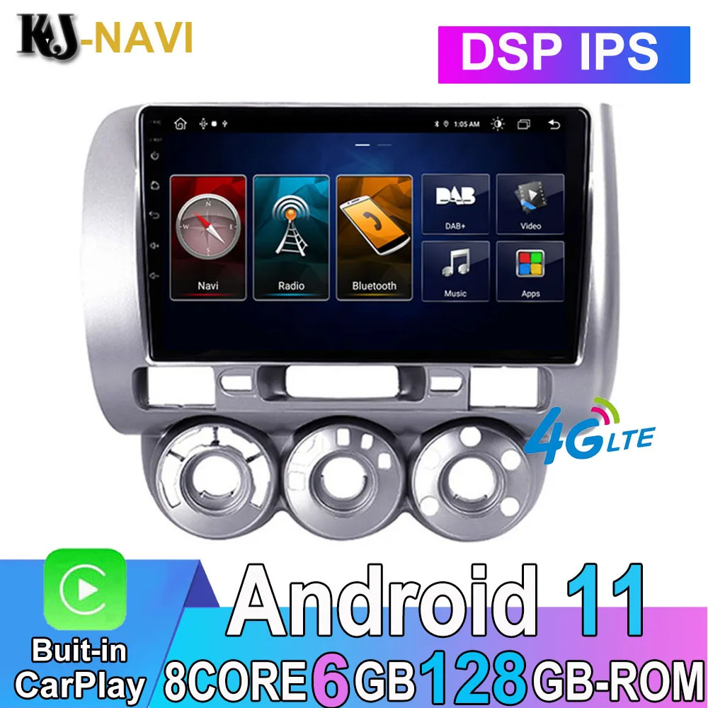 Автомагнитола для HONDA JAZZ City 2002- 2007 Carplay, Android 11, GPS, CANBUS, Автомобильная Мультимедийная система, ОЗУ 6 ГБ, 4G, камера, DSP No 2din 
Автомагнитола для HONDA JAZZ City 2002- 2007 Carplay, Android 11, GPS, CANBUS, Автомобильная Мультимедийная система, ОЗУ 6 ГБ, 4G, камера, DSP No 2din