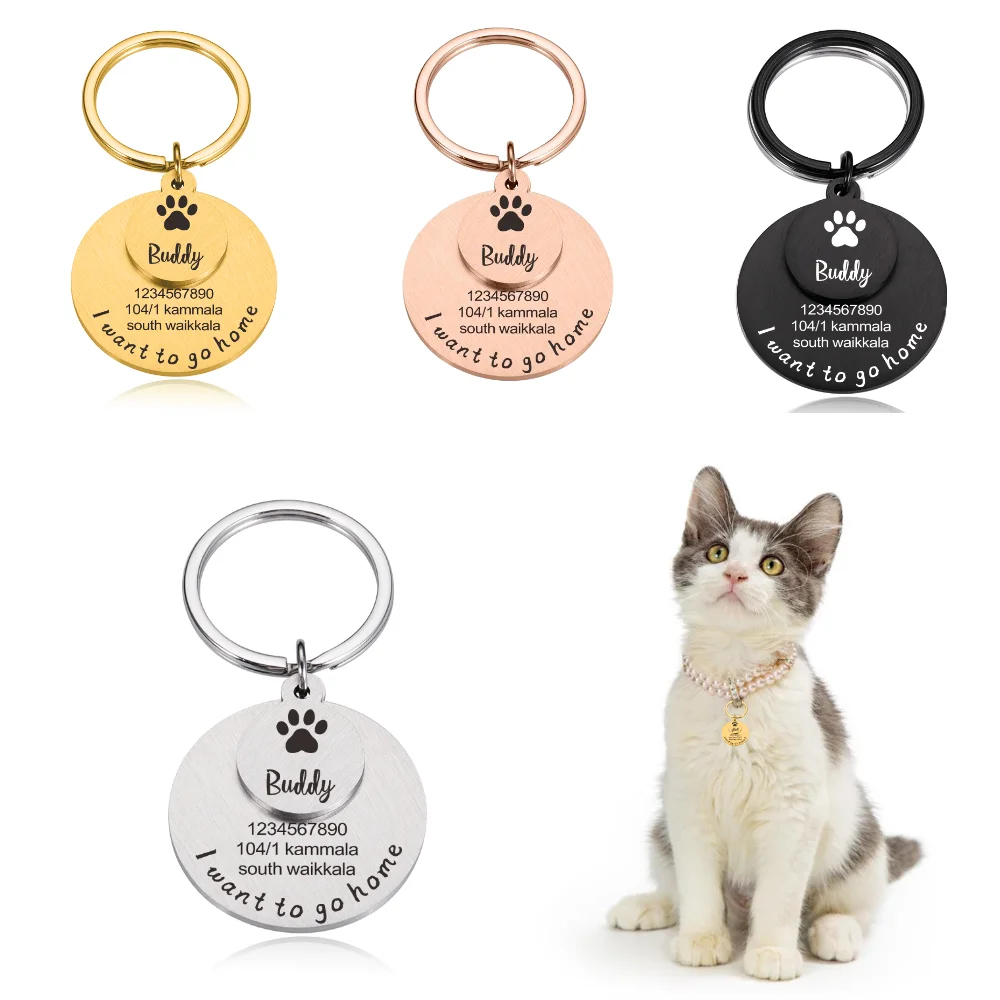 Anti-lost Pet ID Tags Custom Tag Dog Accessories Personalized Necklace Engraved Dog Cat Name Tags Pet Collar Tags Free Engraving
Anti-lost Pet ID Tags Custom Tag Dog Accessories Personalized Necklace Engraved Dog Cat Name Tags Pet Collar Tags Free Engraving