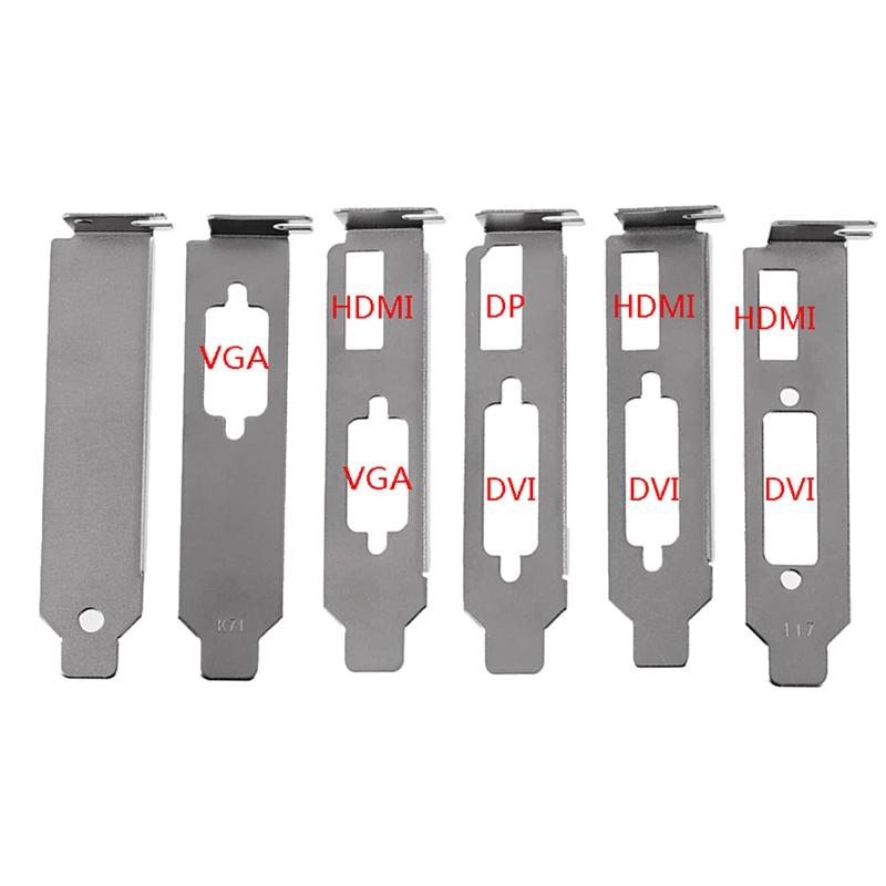 1pc Low Profile Bracket Adapter HDMI DVI DP VGA baffle Port For Half Height Graphic Video Card Set
1pc Low Profile Bracket Adapter HDMI DVI DP VGA baffle Port For Half Height Graphic Video Card Set