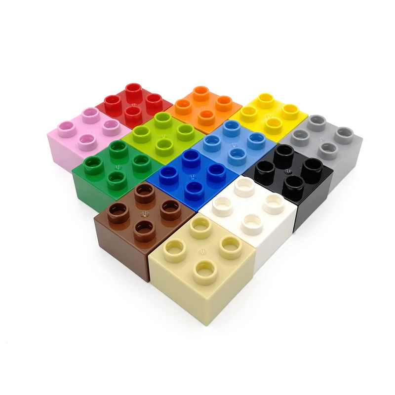 

Moc Big Building Bricks 2x2 3437 DIY Creative Enlighten Large Particles Blocks Compatible with Big Building Blocks Children Toys