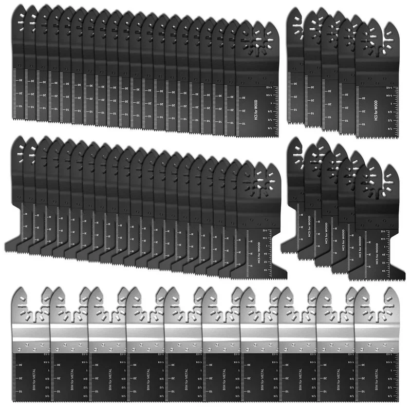 60Pcs Multi-Function Bi-metal Precision Saw Blades Oscillating Blade Multi Wood Cutting Kit Chipboard Tool Circular Saw Blade
60Pcs Multi-Function Bi-metal Precision Saw Blades Oscillating Blade Multi Wood Cutting Kit Chipboard Tool Circular Saw Blade