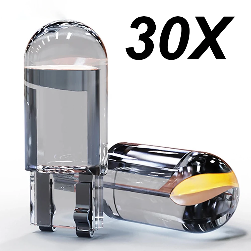30PCS New T10 W5W WY5W 168 501 192 2825 COB LED Car Wedge Parking Light Side Door Bulb Instrument Lamp Auto License Plate Lights
30PCS New T10 W5W WY5W 168 501 192 2825 COB LED Car Wedge Parking Light Side Door Bulb Instrument Lamp Auto License Plate Lights