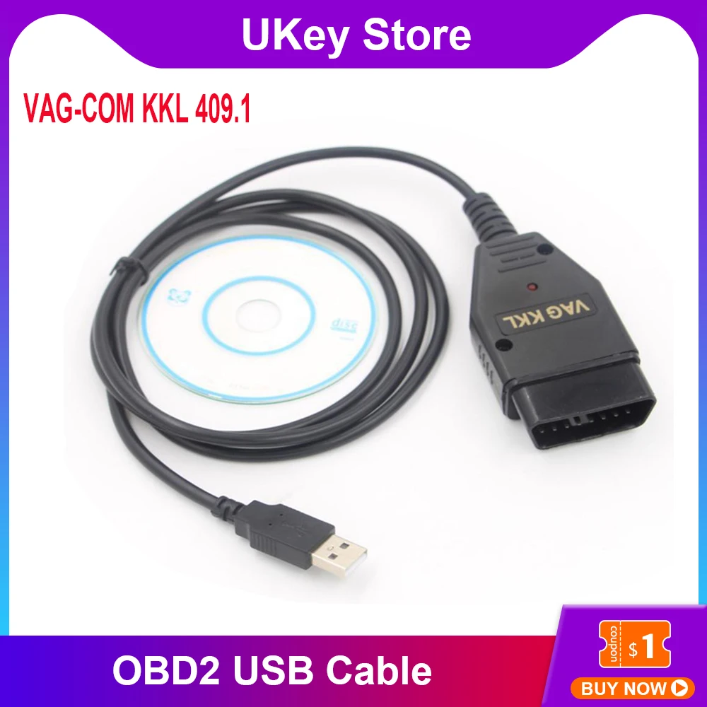 Okeytech OBD2 usb кабель VAG COM KKL 409 1 автомобильный диагностический сканер сканирующий