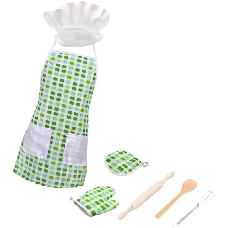 7Pcs Kids Cooking and Baking Set Kids Kitchen Toys Includes Apron Chef Hat Mitt and Other Cooking Utensils
7Pcs Kids Cooking and Baking Set Kids Kitchen Toys Includes Apron Chef Hat Mitt and Other Cooking Utensils