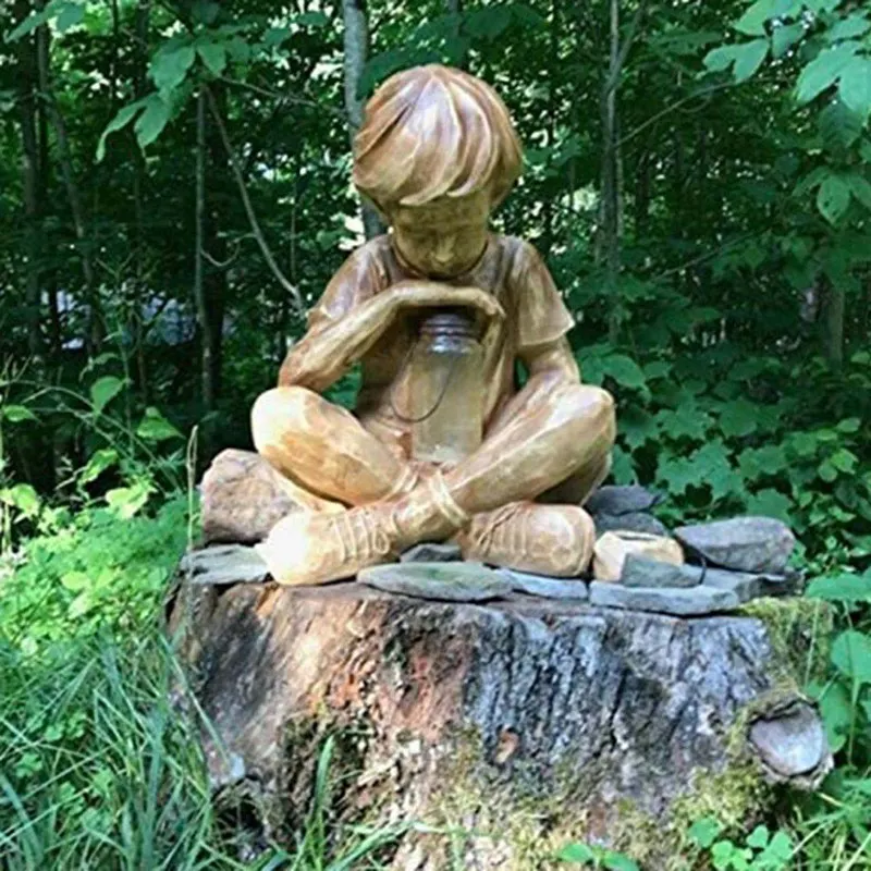 A Kid With Solar Fireflies Garden Statue Resin Jar Boy Girl Statue Flowerbed Yard Outdoor Sculpture Decor
A Kid With Solar Fireflies Garden Statue Resin Jar Boy Girl Statue Flowerbed Yard Outdoor Sculpture Decor