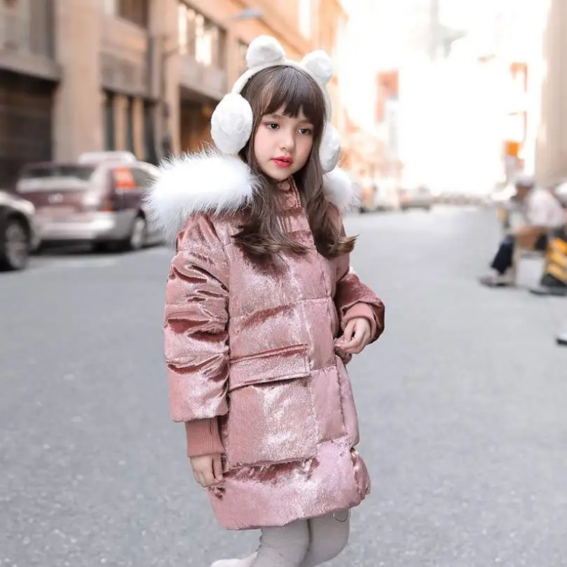 Winter New Children Hooded Down Coat Thicker Warm Real Fur Collar Oversize Outerwear 90% White Duck Down Jackets For Girls Y3638
Winter New Children Hooded Down Coat Thicker Warm Real Fur Collar Oversize Outerwear 90% White Duck Down Jackets For Girls Y3638