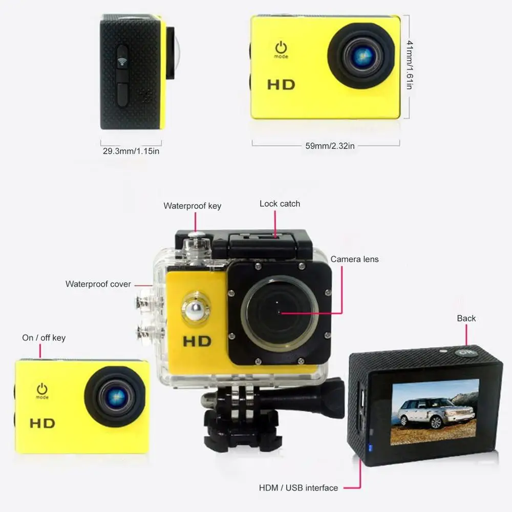100% Original Outdoor AIR Action Camera 1080P Full HD Allwinner 4K 30FPS WIFI 2.0 Screen Mini Helmet Waterproof Sports DV Camera
100% Original Outdoor AIR Action Camera 1080P Full HD Allwinner 4K 30FPS WIFI 2.0 Screen Mini Helmet Waterproof Sports DV Camera