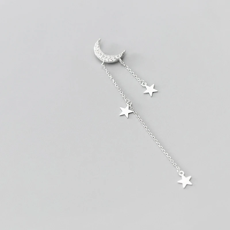 Ginin 925 Sterling Silver Drop Earrings For Women Zircon Tassel Star and Moon Dangle Earrings Simple Sweet Female Party Jewelry
Ginin 925 Sterling Silver Drop Earrings For Women Zircon Tassel Star and Moon Dangle Earrings Simple Sweet Female Party Jewelry