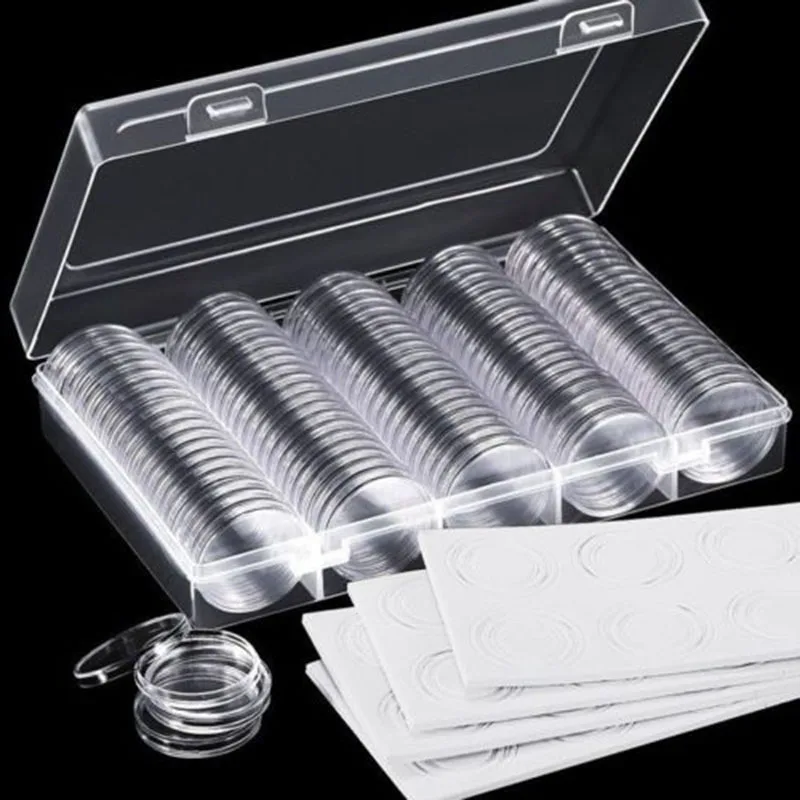 100*30mm Clear Round Plastic Coin Capsule Container Storage Box Holder Case Lot Home Garden Supplies Round Display Cases Holders
100*30mm Clear Round Plastic Coin Capsule Container Storage Box Holder Case Lot Home Garden Supplies Round Display Cases Holders