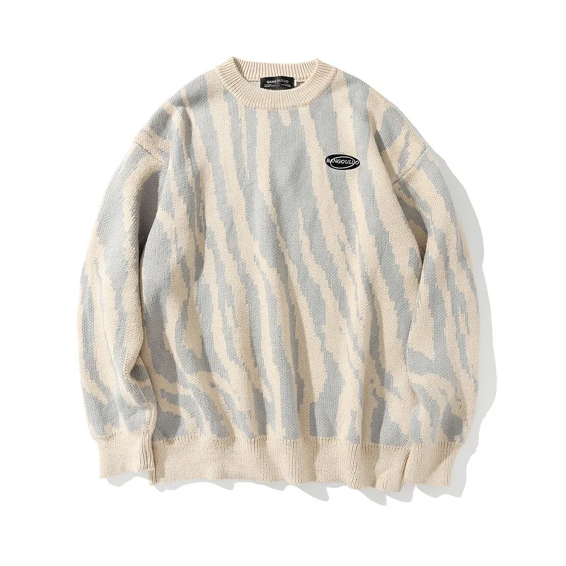 Fall 2020 pullovers knitwear loose for men and women striped sweater men clothing 2020 pulover de hombre
Fall 2020 pullovers knitwear loose for men and women striped sweater men clothing 2020 pulover de hombre