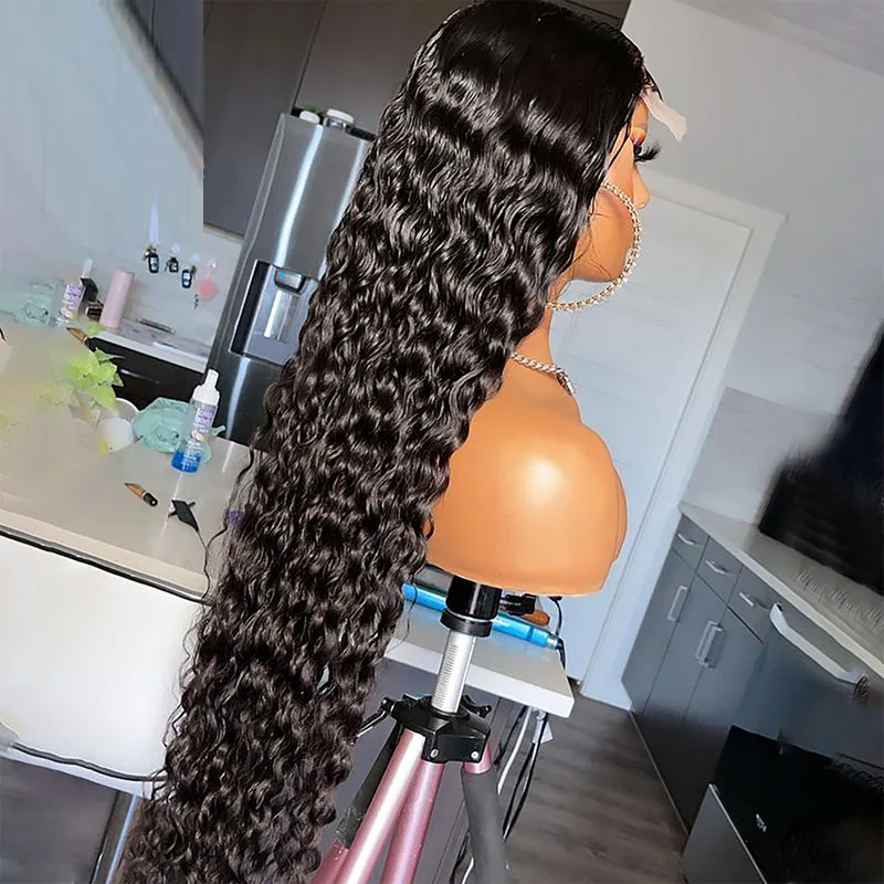 Middle Part 180%Density 26Inch Long Loose Curly Wave Natural Hairline Transparent 13x4 Lace Front Wig For Black Women BabyHair
Middle Part 180%Density 26Inch Long Loose Curly Wave Natural Hairline Transparent 13x4 Lace Front Wig For Black Women BabyHair