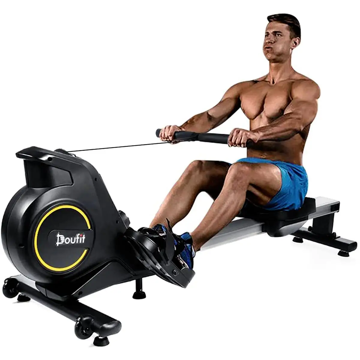 Doufit Foldable Magnetic Rowing Machines With LCD Monitor & 8 Level Resistance Settings,Rower Workout Long Rail Length 
Doufit Foldable Magnetic Rowing Machines With LCD Monitor & 8 Level Resistance Settings,Rower Workout Long Rail Length