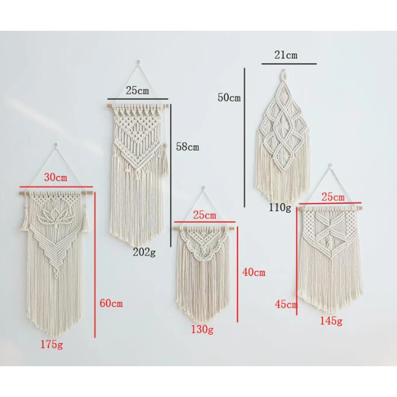 Nordic Home Decor Macrame Tapestry Boho Chic Wall Hanging Decoration Cotton Rope Woven Bohemian Wall Art Room Decor Ornaments
Nordic Home Decor Macrame Tapestry Boho Chic Wall Hanging Decoration Cotton Rope Woven Bohemian Wall Art Room Decor Ornaments