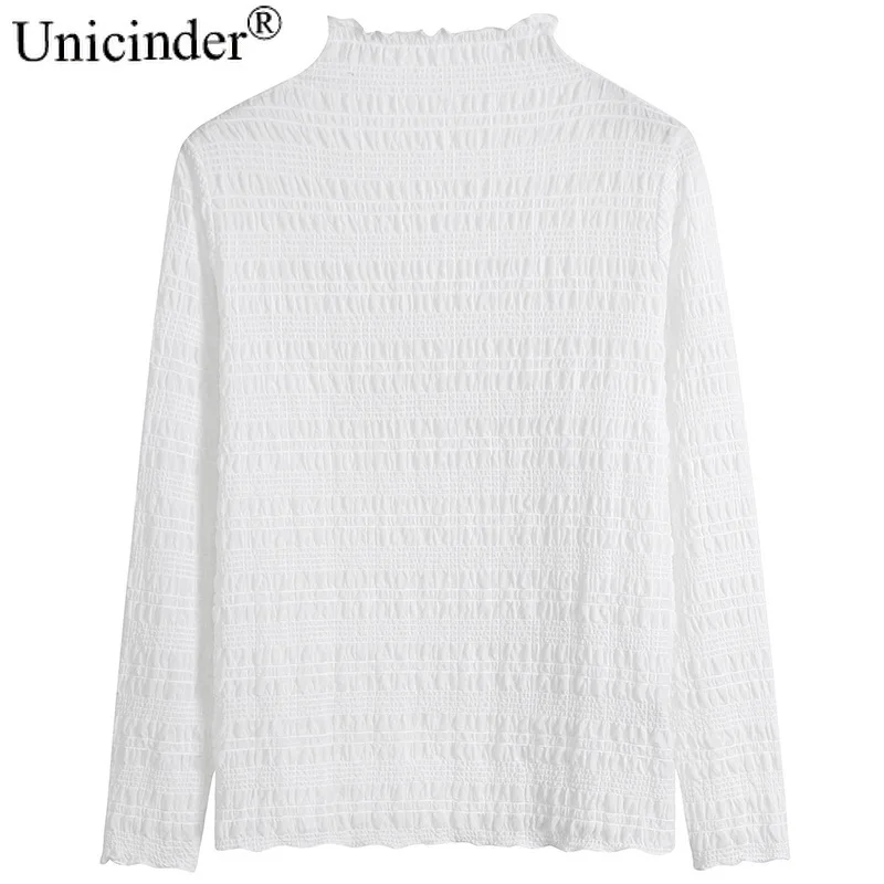 Unicinder Autumn / Winter Half-height Collar Hundred Hit Bottom Shirt Plus SizeLong-sleeved Lace Top #9943
Unicinder Autumn / Winter Half-height Collar Hundred Hit Bottom Shirt Plus SizeLong-sleeved Lace Top #9943