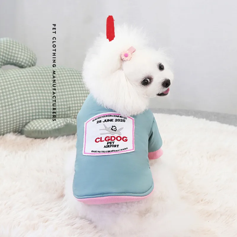 New Pet Clothes Airport Embroidered Two Legs Cotton Clothes Pomeranian Dog Warm Clothing Autumn and Winter
New Pet Clothes Airport Embroidered Two Legs Cotton Clothes Pomeranian Dog Warm Clothing Autumn and Winter