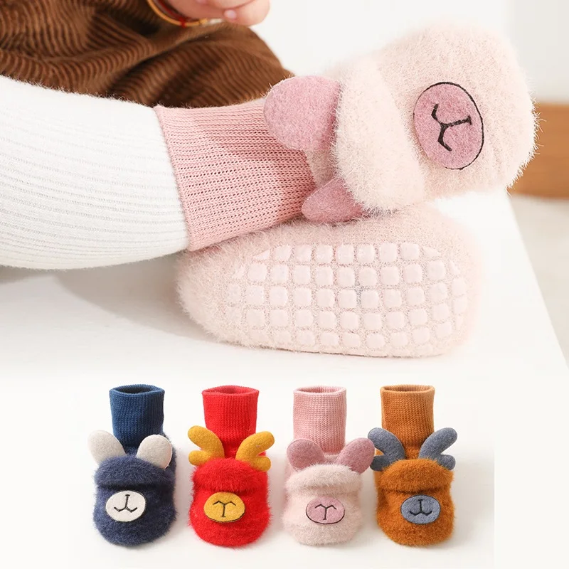 Baby Socks Winter Thicken Warm Infant Toddler Socks Cartoon Dispensing Glue Non-slip Boys Girls Children's Socks Newborn Socks
Baby Socks Winter Thicken Warm Infant Toddler Socks Cartoon Dispensing Glue Non-slip Boys Girls Children's Socks Newborn Socks