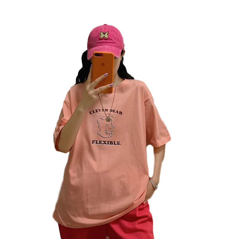 Oversized T-shirt Kawaii Clothes Japan Harajuku Bear Print Women Top Casual Cartoon T Shirt Loose Sweet Beauty Casual T-Shirt
Oversized T-shirt Kawaii Clothes Japan Harajuku Bear Print Women Top Casual Cartoon T Shirt Loose Sweet Beauty Casual T-Shirt