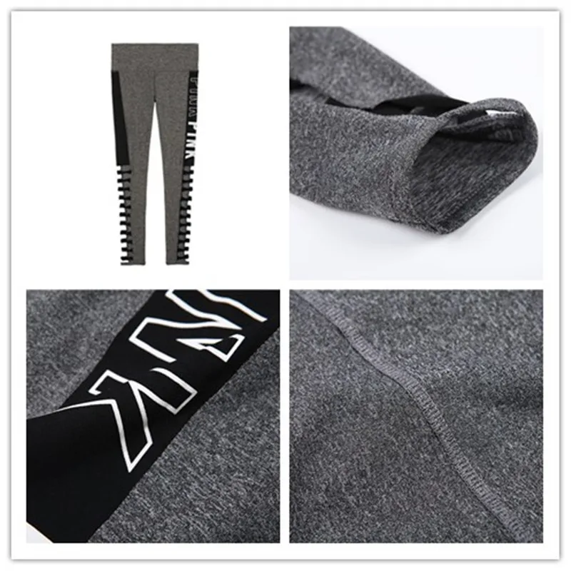 Women High Waist Seamless Leggings Gray Letter Printed Hollow Ankle-Length Elasticity Keep Slim Push Up Fitness Female Leggings 
Women High Waist Seamless Leggings Gray Letter Printed Hollow Ankle-Length Elasticity Keep Slim Push Up Fitness Female Leggings