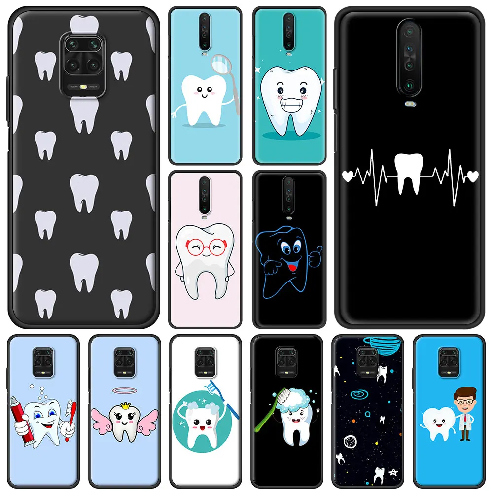 Роскошный чехол для телефона с зубами дантиста Xiaomi Redmi Note 9S 9 8 10 Pro 7 8T 9C 9A 8A K40 Poco X3 NFC