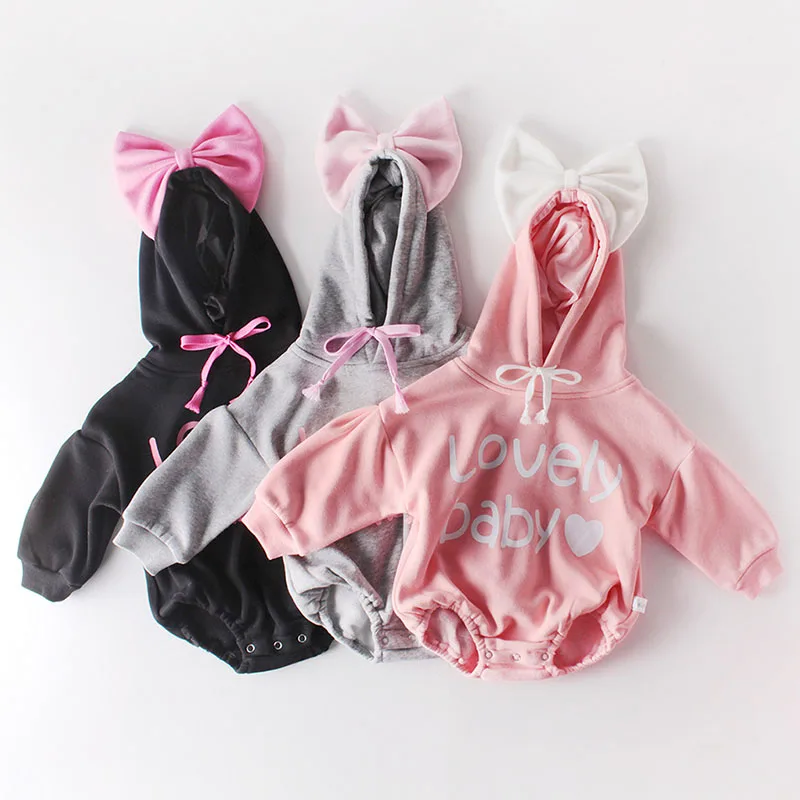 Autumn Winter Infant Baby Girls Rompers Baby Clothes Bodysuit Big Bowknot Long Sleeve hooded Rompers Baby Girls Thicken Rompers
Autumn Winter Infant Baby Girls Rompers Baby Clothes Bodysuit Big Bowknot Long Sleeve hooded Rompers Baby Girls Thicken Rompers