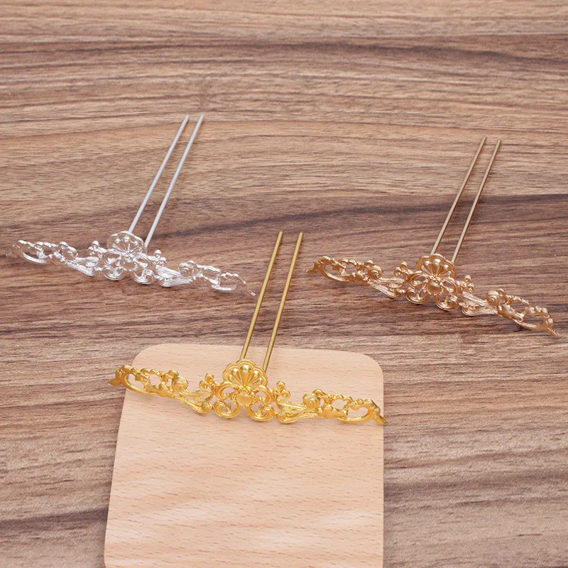 5 PCS 27*110mm Metal Alloy Flowers Hair Sticks Base 12*115mm Hair Fork Setting DIY Headwear Accessory For Jewelry Making
5 PCS 27*110mm Metal Alloy Flowers Hair Sticks Base 12*115mm Hair Fork Setting DIY Headwear Accessory For Jewelry Making