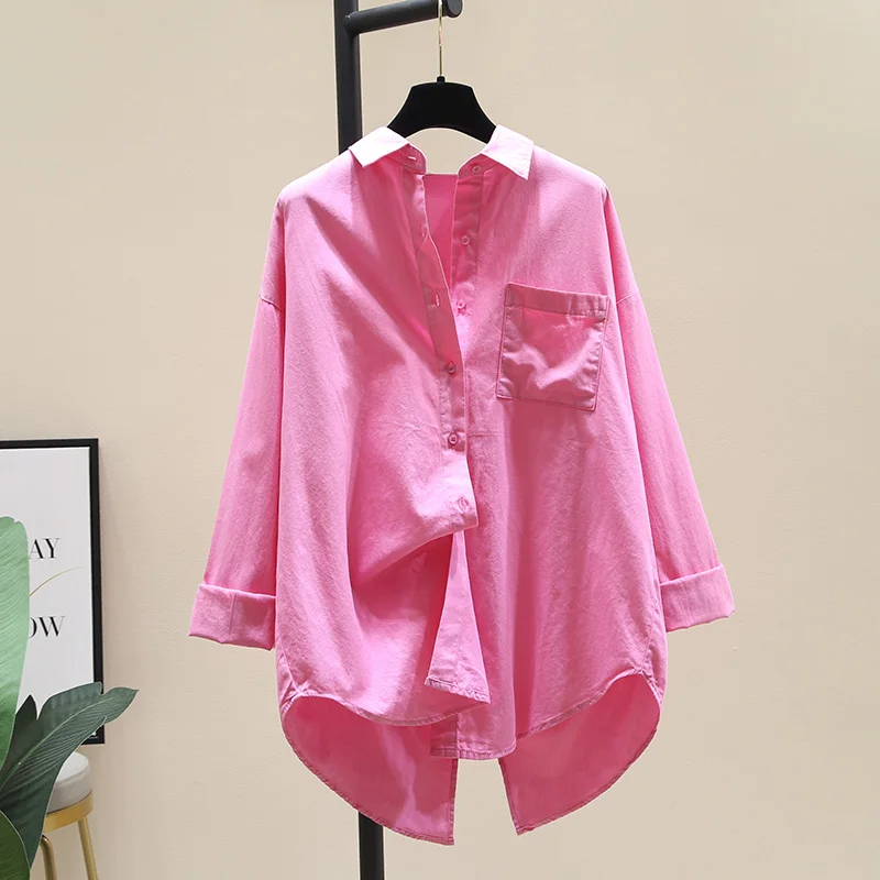 SuperAen Solid Turn Down Collar Full Shirt Women's 2021 Autumn New Loose Split Top Short Coat
SuperAen Solid Turn Down Collar Full Shirt Women's 2021 Autumn New Loose Split Top Short Coat
