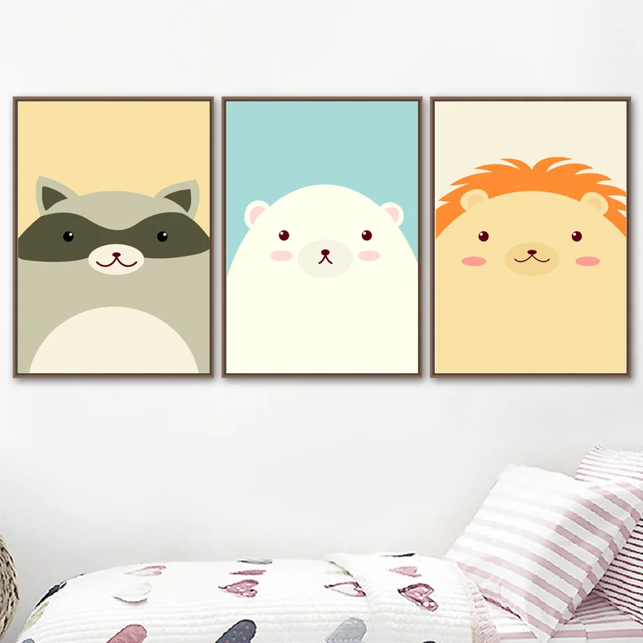 Cartoon Decorative Painting Animal Home Decoration Painting Cute Panda Koala Lion Living Room Canvas Painting Poster White Bear
Cartoon Decorative Painting Animal Home Decoration Painting Cute Panda Koala Lion Living Room Canvas Painting Poster White Bear