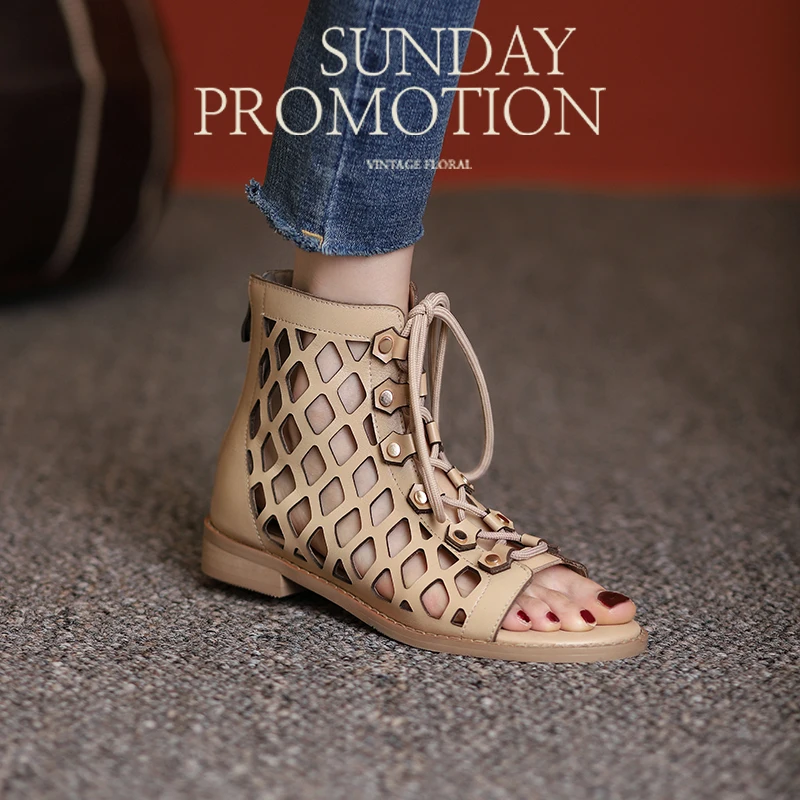 Sandals Martin boots women's shoes new fashion summer open toe leather fashion hollow fish mouth cool women's shoes x756
Sandals Martin boots women's shoes new fashion summer open toe leather fashion hollow fish mouth cool women's shoes x756