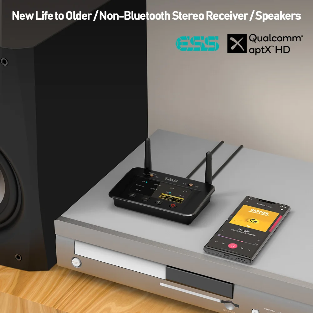 Bluetooth 5 0 приемник-передатчик 1Mii B03Pro aptX LL HD CSR8675 HiFi 32 бит DAC 3 мм Aux адаптер для ТВ ПК