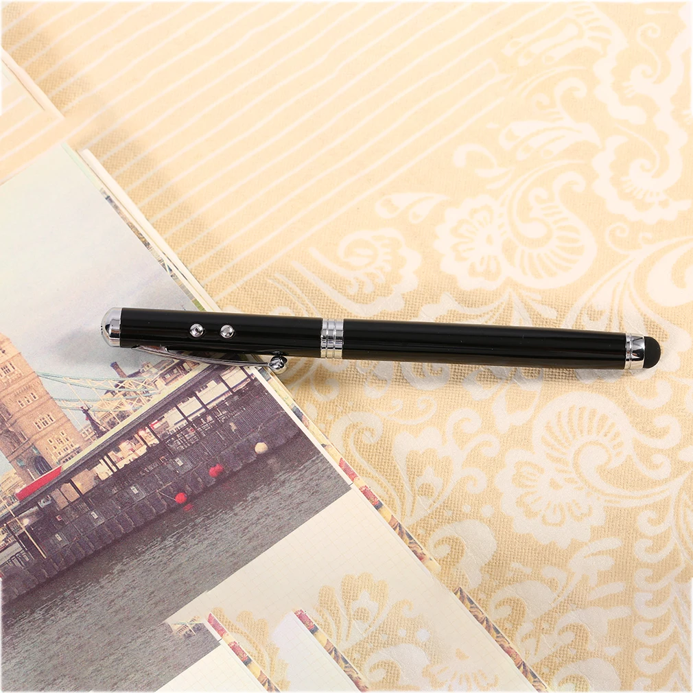 4 In 1 Multifunctional LED Light Touch Screen Capacitor Pen Laser Type Handheld Ballpoint Pen Metal Body Electronic Touch Pen
4 In 1 Multifunctional LED Light Touch Screen Capacitor Pen Laser Type Handheld Ballpoint Pen Metal Body Electronic Touch Pen