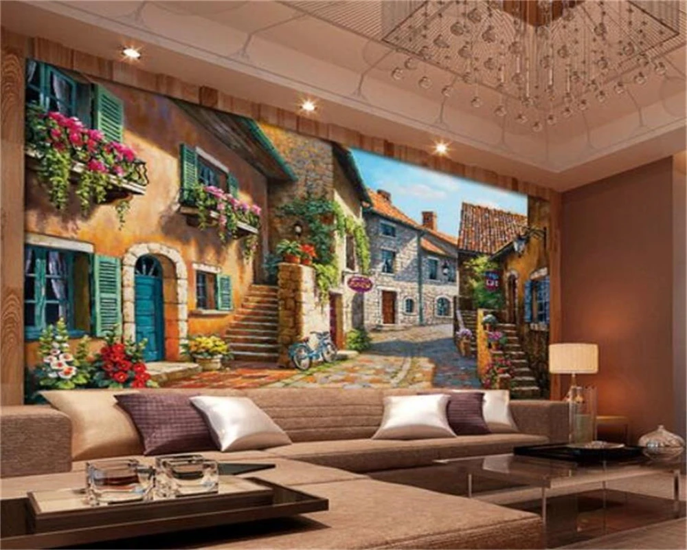 beibehang Large Custom Wallpapers European Town Landscape Oil Painting Background Wall Home Decor
beibehang Large Custom Wallpapers European Town Landscape Oil Painting Background Wall Home Decor