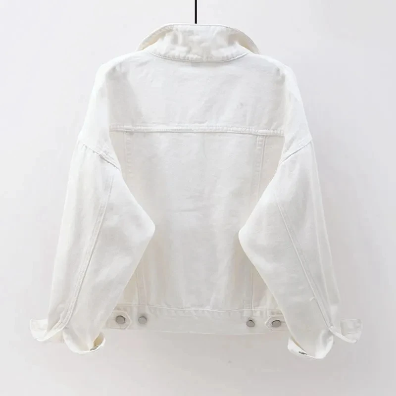 2021 Women Oversize Denim Jacket Spring/Autumn Short Coat Pink Jean Jackets Casual Tops White Loose Outerwear Purple Trench Coat
2021 Women Oversize Denim Jacket Spring/Autumn Short Coat Pink Jean Jackets Casual Tops White Loose Outerwear Purple Trench Coat