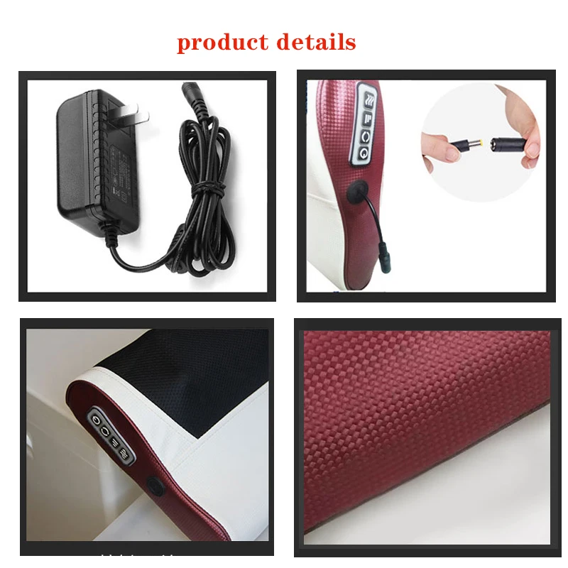 Электрическая Массажная подушка для шеи, плеч, спины и тела с инфракрасным подогревом
Электрическая Массажная подушка для шеи, плеч, спины и тела с инфракрасным подогревом