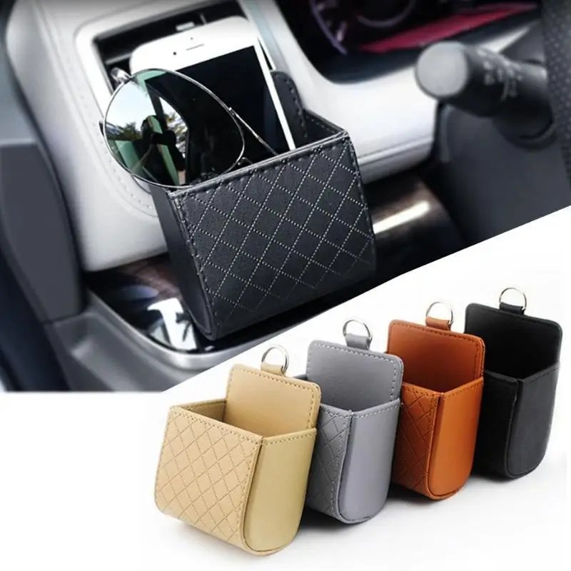 Car Hanging Air-Conditioning Outlet Debris Bag PU Leather Storage Box For Car Multi-function Mobile Phone Box For Car Storage
Car Hanging Air-Conditioning Outlet Debris Bag PU Leather Storage Box For Car Multi-function Mobile Phone Box For Car Storage