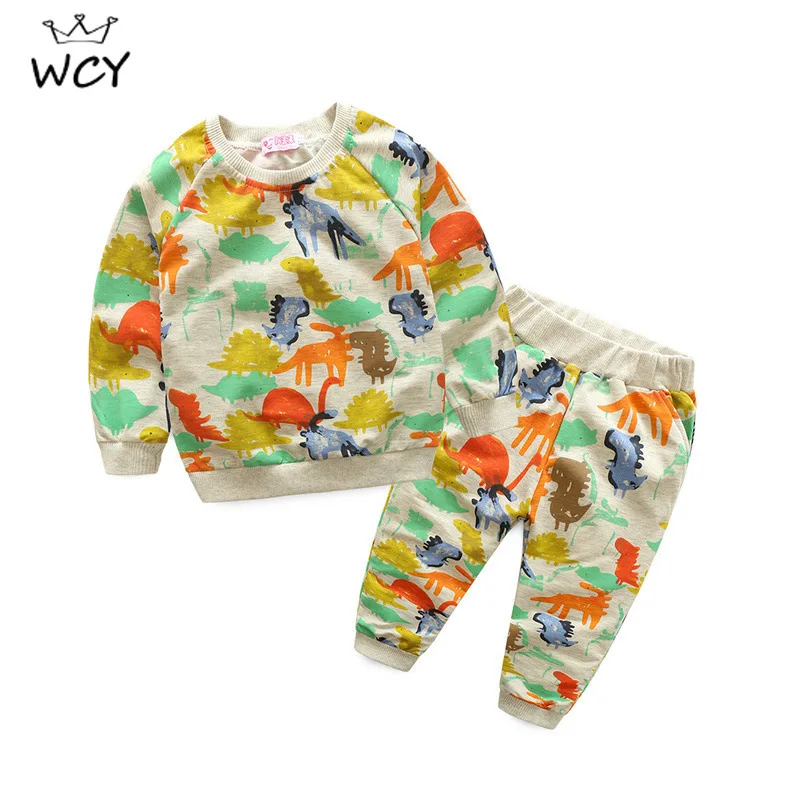 2020 Spring Fall Children's Sets Boy's Girl's Clothing Sets Soft Kids Dinosaur Print Tops + Pants Pajama Outfits 2 Piece Set
2020 Spring Fall Children's Sets Boy's Girl's Clothing Sets Soft Kids Dinosaur Print Tops + Pants Pajama Outfits 2 Piece Set