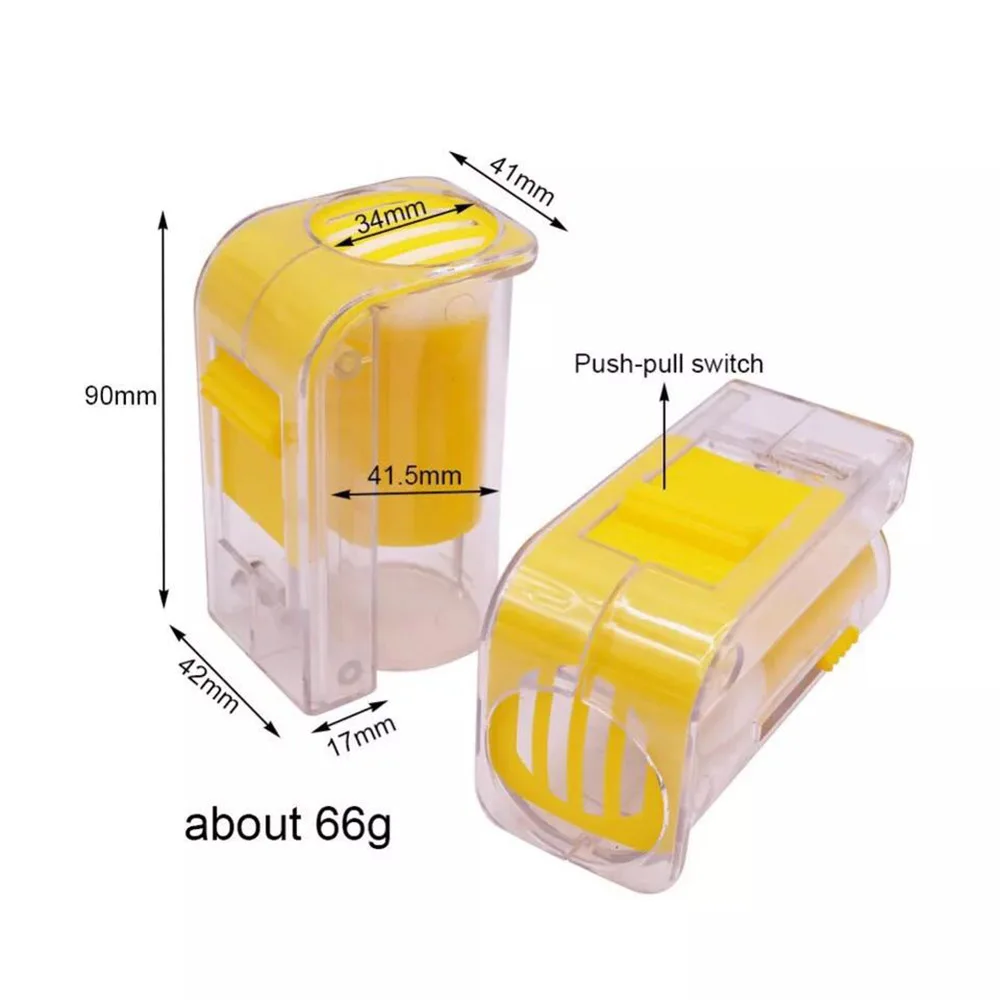 2Pcs Bee Queen Marking Catcher Plastic One Handed Marker Bottle Plunger Plush Beekeeper Tools Garden Queen Bee Clip Cage Catcher
2Pcs Bee Queen Marking Catcher Plastic One Handed Marker Bottle Plunger Plush Beekeeper Tools Garden Queen Bee Clip Cage Catcher