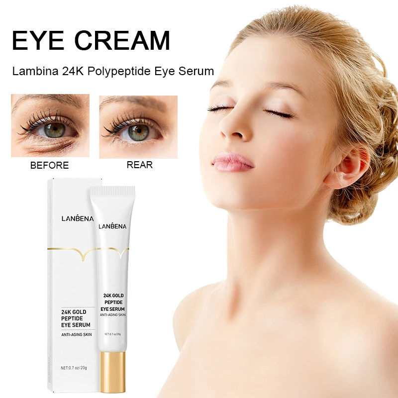 24K Gold Eye Cream Peptide Collagen Serum Anti-Wrinkle Anti-Age Remover Dark Circles Eye Care Against Puffiness And Bags TSLM2
24K Gold Eye Cream Peptide Collagen Serum Anti-Wrinkle Anti-Age Remover Dark Circles Eye Care Against Puffiness And Bags TSLM2