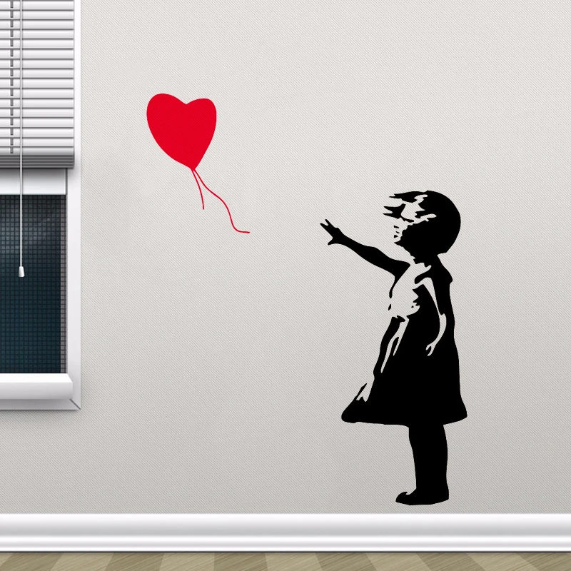 Classic Vinyl Stickers Girl With Red Balloon For Home Living Room Decoration Decal Bedroom Decor Mural Wall Sticker
Classic Vinyl Stickers Girl With Red Balloon For Home Living Room Decoration Decal Bedroom Decor Mural Wall Sticker