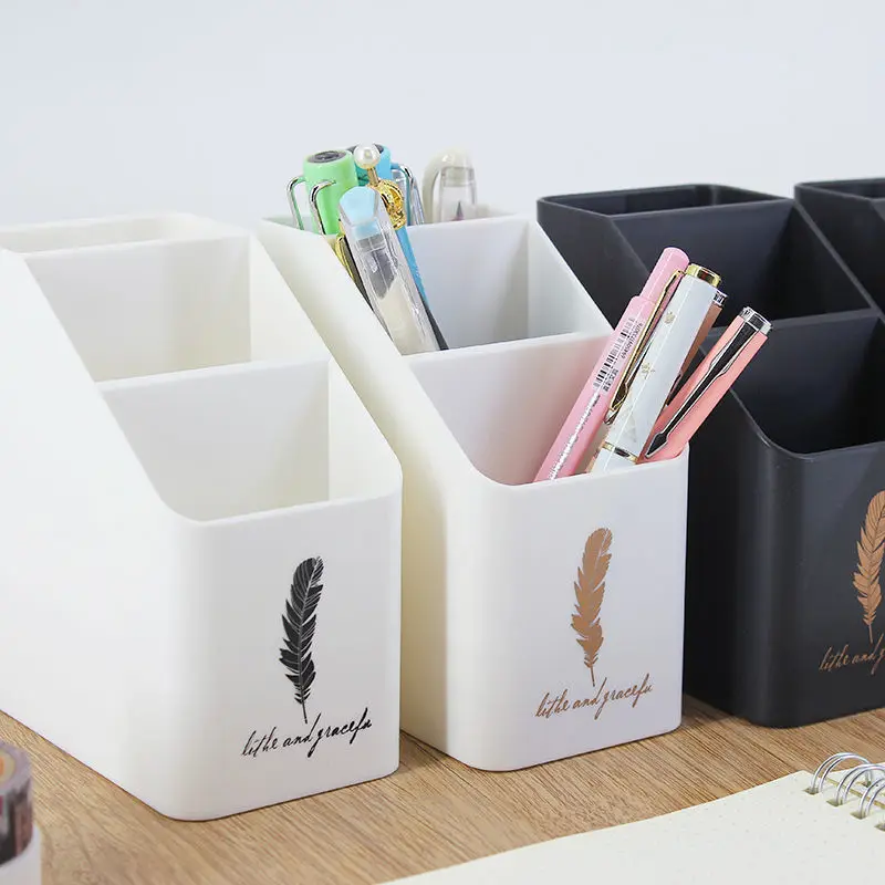 school supplies Nordic style white simple fashion cute pencil holder trapezoidal double-layer pencil organizer for desk
school supplies Nordic style white simple fashion cute pencil holder trapezoidal double-layer pencil organizer for desk