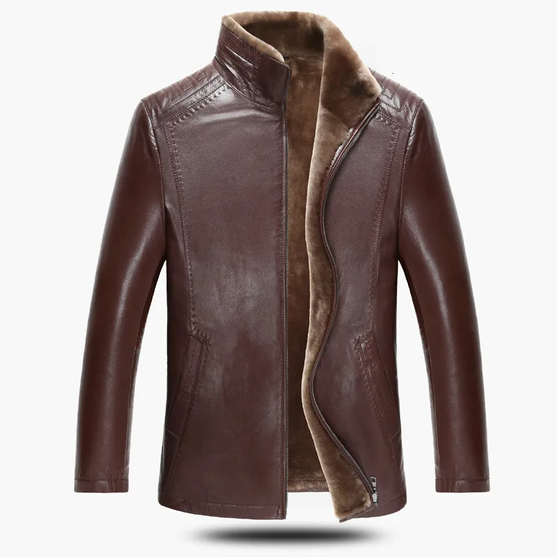 New Genuine Sheepskin Leather Jacket Men Natural Lamb Fur Liner Thick Warm Real Leather coat Mens Shearling Fur Jacket Size 6XL
New Genuine Sheepskin Leather Jacket Men Natural Lamb Fur Liner Thick Warm Real Leather coat Mens Shearling Fur Jacket Size 6XL