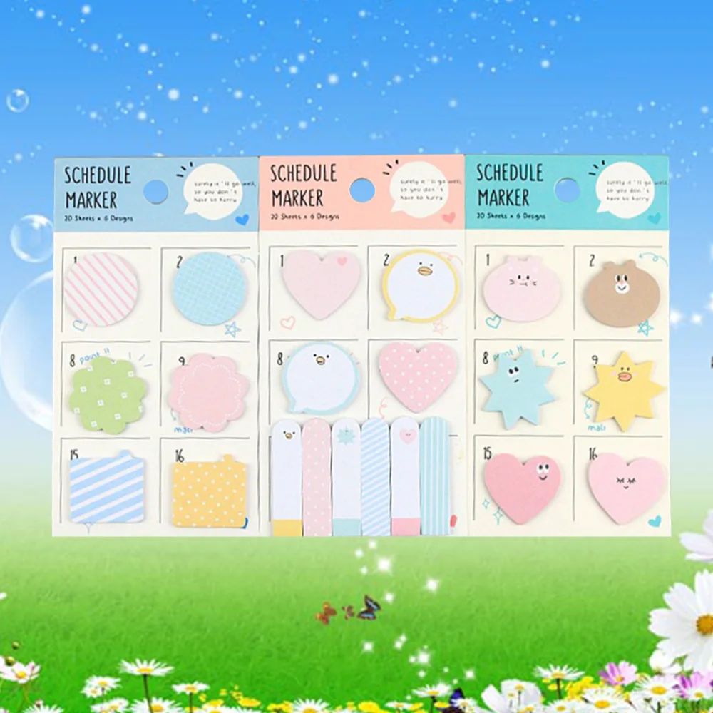 3pcs Schedule Marker Memo Pads Marker of Page Message Sticker School Office Supply Stationery (Random Pattern)
3pcs Schedule Marker Memo Pads Marker of Page Message Sticker School Office Supply Stationery (Random Pattern)