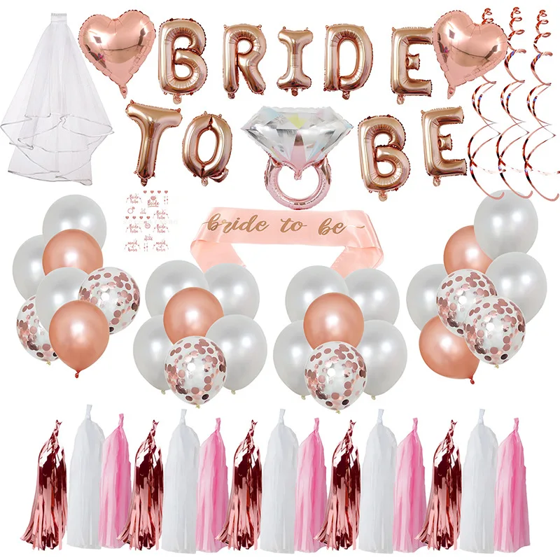Wedding Decorations Rose Gold Bride To Be Letter Foil Balloon for Women Bridal Shower Bachelorette Party Supplies
Wedding Decorations Rose Gold Bride To Be Letter Foil Balloon for Women Bridal Shower Bachelorette Party Supplies